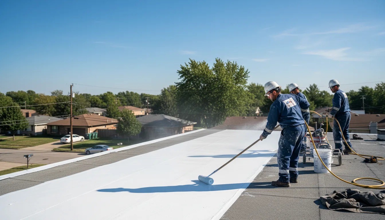 Commercial roof coating in Coleman Falls, VA near me